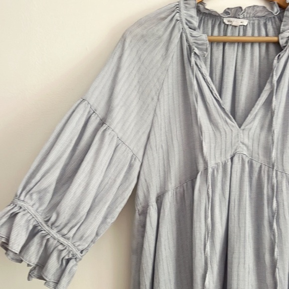 NWOT Blue Pepper Peasant Top Puff Sleeves - Picture 4 of 11